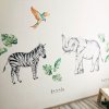 i2917 28145 wall stickers elephant and zebra from safari lg