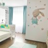 i4067 31777 wall decal watercolor bunny with mint hearts lg