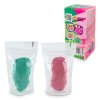 fluffy piesok 2 x 70g ruzova a zelena tuban TU3789 2