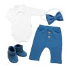 4D sada pro chlapečky Baby Elegán - modrý (Velikost 56 (1-2m))
