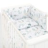 mantinel s oblieckami do postielky 3d sada bavlna ocean zelena biela 135x100 cm