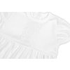 Luxusní šatičky s krajkou SOFIA, krátkým rukávek + čelenka ,2D sada, bíle (Velikost 56/62 (0-3m))