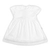 Luxusní šatičky s krajkou SOFIA, krátkým rukávek + čelenka ,2D sada, bíle (Velikost 56/62 (0-3m))