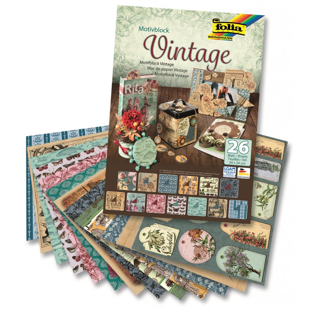 47549 Motivblock Vintage ges
