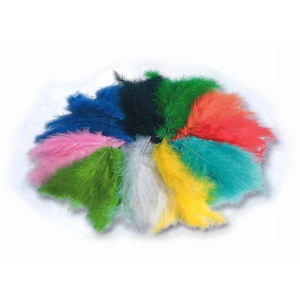 FO231.4e Peří barevné 100 g