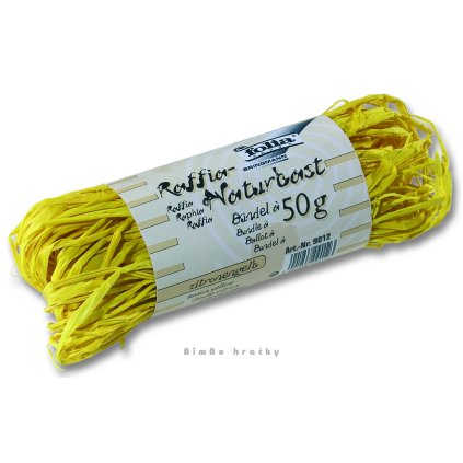 9012 Raffia Naturbast zironengelb