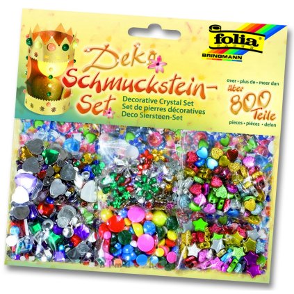 12419 Deko Schmuckstein Set