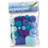 50393 Pompons Ton in Ton blau