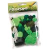 50394 Pompons Ton in Ton gruen