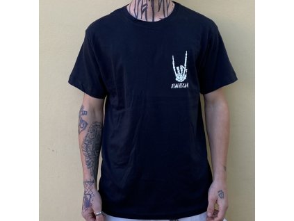 ČernéTričko BIMERICANS made Skeleton Hand