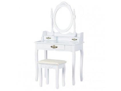 Toaletný stolík so zrkadlom a stoličkou Hattie