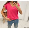 Pohodlné tričko Selena ružové1