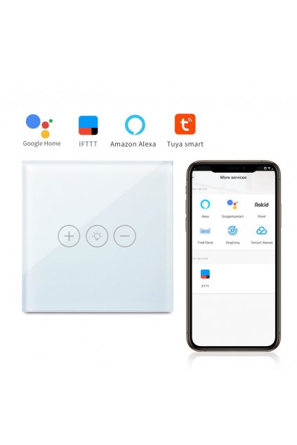 Dotykový stmievač s WIFI - radenie č.1 - Tvrdené sklo