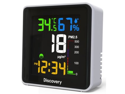 Meteorologická stanice Levenhuk Discovery Report WA30 s monitorováním částic obsažených ve vzduchu