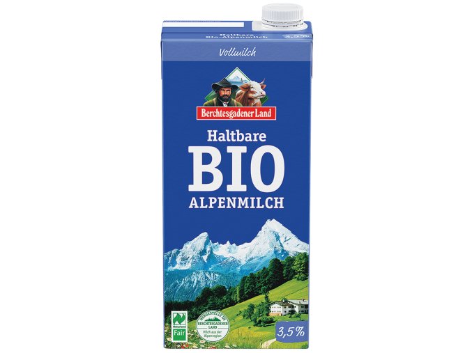 Mléko trvanlivé alpské plnotučné BIO