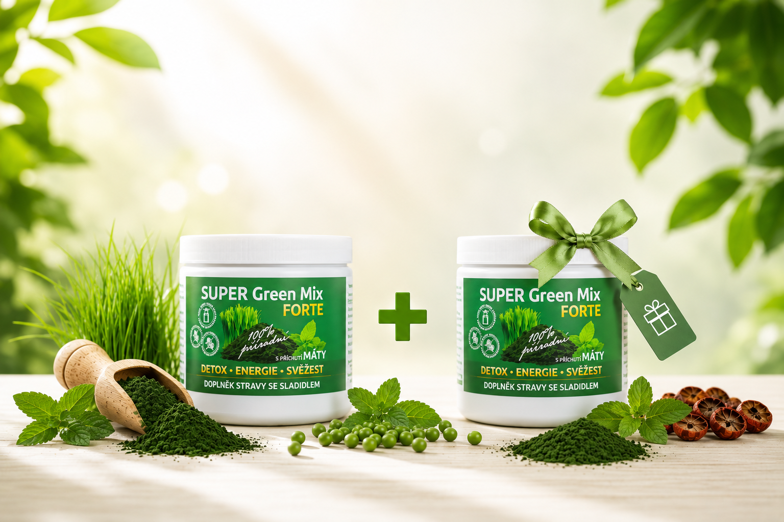 SuperGreens Máta – zelený každodenní nápoj