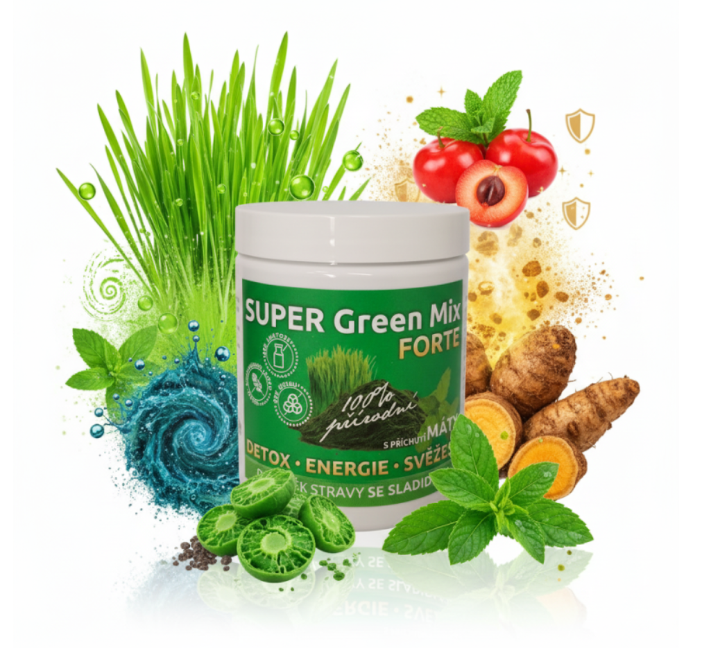 SuperGreens s příchutí máty 120 g
