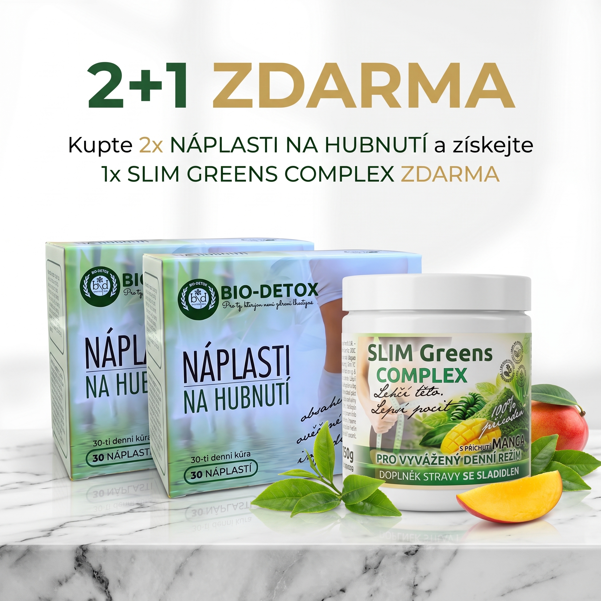 SuperGreens SLIM COMPLEX a magnetické náplasti