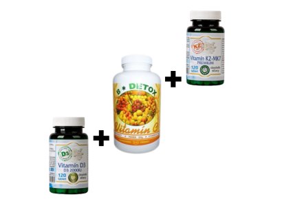 Vitamín C+K2+D3
