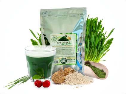 !AKCE! Green MIX prášek ze směsi Superpotravin 550g