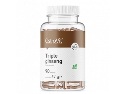 pol pl OstroVit Triple Ginseng VEGE 90 kapsulek 25733 1