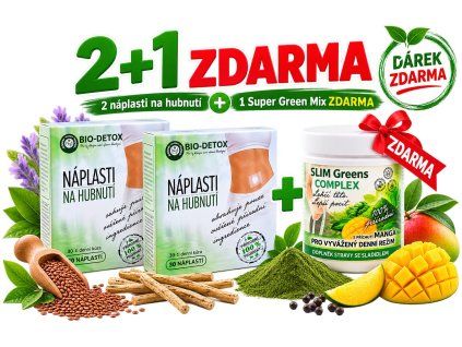 náplasti plus slim green mango bez pozadí