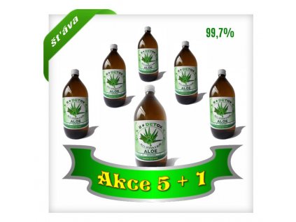 Aloe Vera šťáva 99,7% 1000 ml  AKCE 5+1 ZDARMA