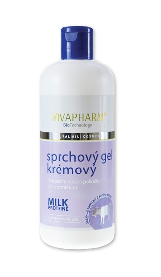Levně Sprchový gel s kozím mlékem VIVAPHARM 400ml