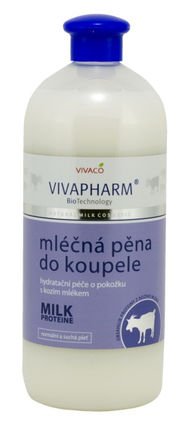 Mléčná pěna do koupele s kozím mlékem VIVAPHARM 1000ml