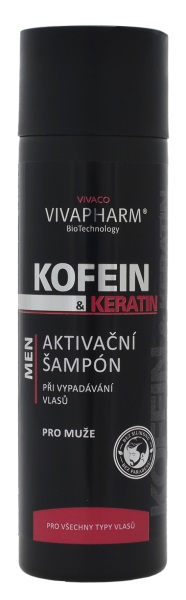 Levně VIVACO Kofeinový šampon s keratinem pro muže VIVAPHARM 200ml