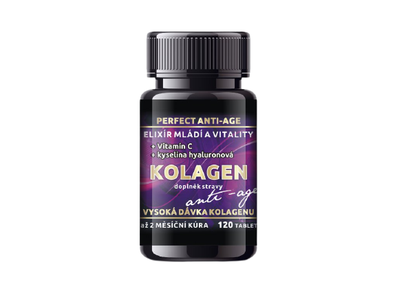 Bio-Detox Kolagen Perfect ANTI-AGE + vit. C a kys. hyaluronová - 120 tablet