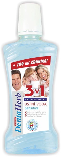 Levně Ústní voda White Sensitive DENTA HERB