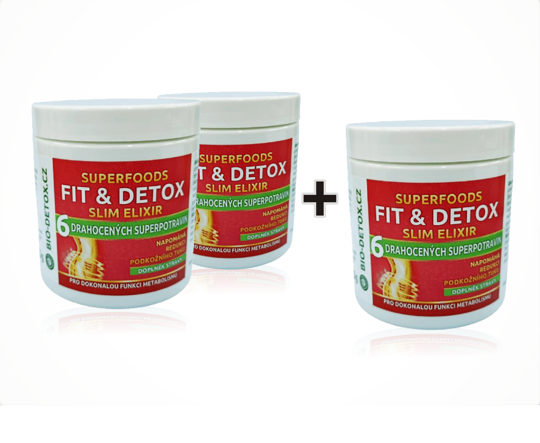 Levně Bio-Detox FIT&DETOX zeštíhlující elixír 2 +1 zdarma