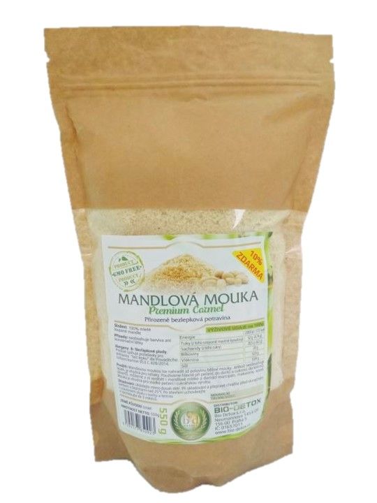 Levně Bio-Detox Mandlová mouka "Premium Carmel" 550g