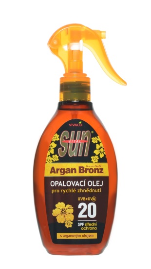 Levně VIVACO Opalovací olej s BIO arganovým olejem SPF 20 SUN VITAL