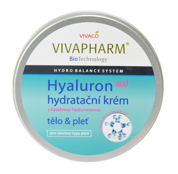 Levně VIVAPHARM Intenzivní hydratační krém s kyselinou hyaluronovou 200ml