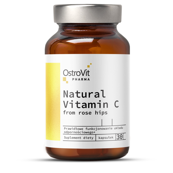 OstroVit Pharma Přírodní vitamín C s divokou růží 30 kapslí