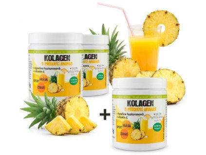 ananas 2+1 s pozadím