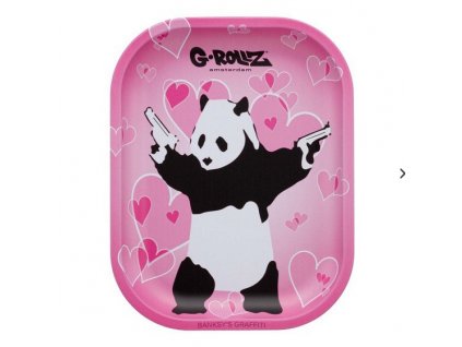 Screenshot 2023 10 26 at 11 09 20 G Rollz Banksy's Graffiti 'Panda Gunnin' Small Tray 14x18 cm