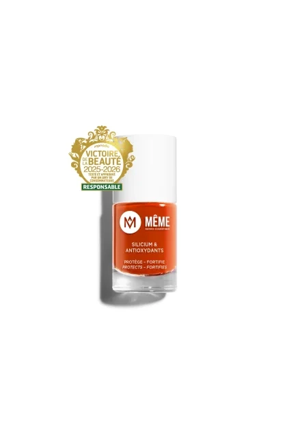 vernis orange golden hour au silicium