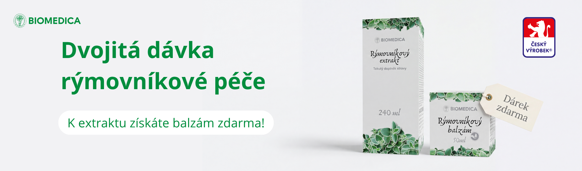 Rymovník extrakt + balzám zdarmaakce