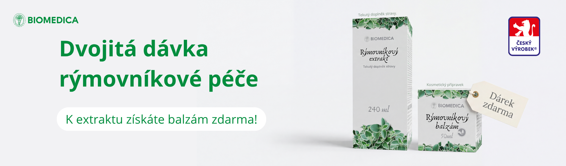 Rymovník extrakt + balzám zdarmaakce