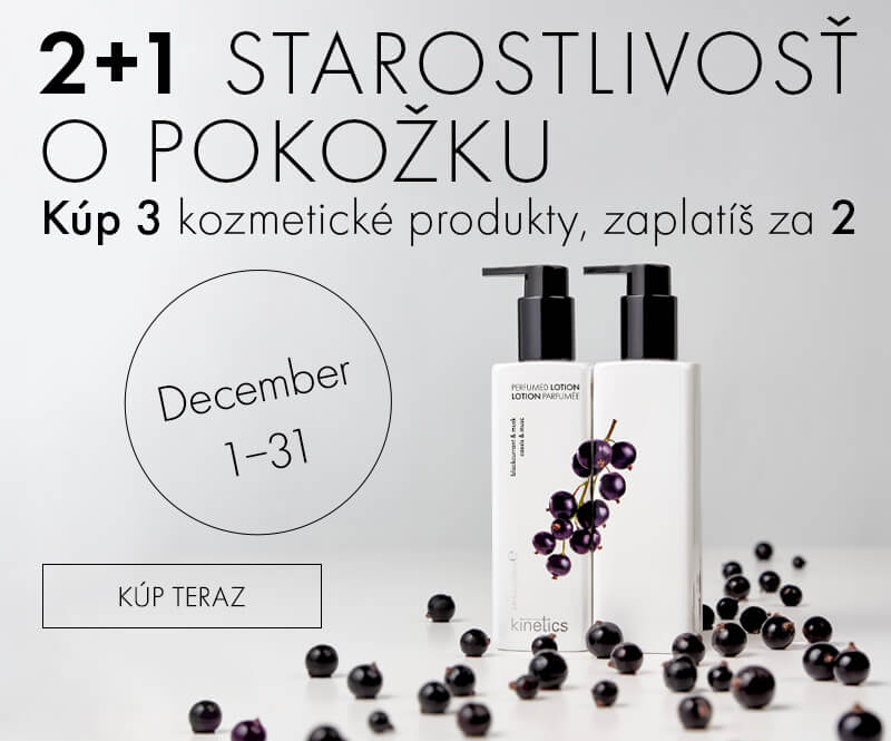 2+1 zadarmo na kozmetiku Kinetics