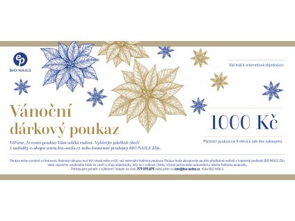 dárkový poukaz 2025 vánoční 1000Kč