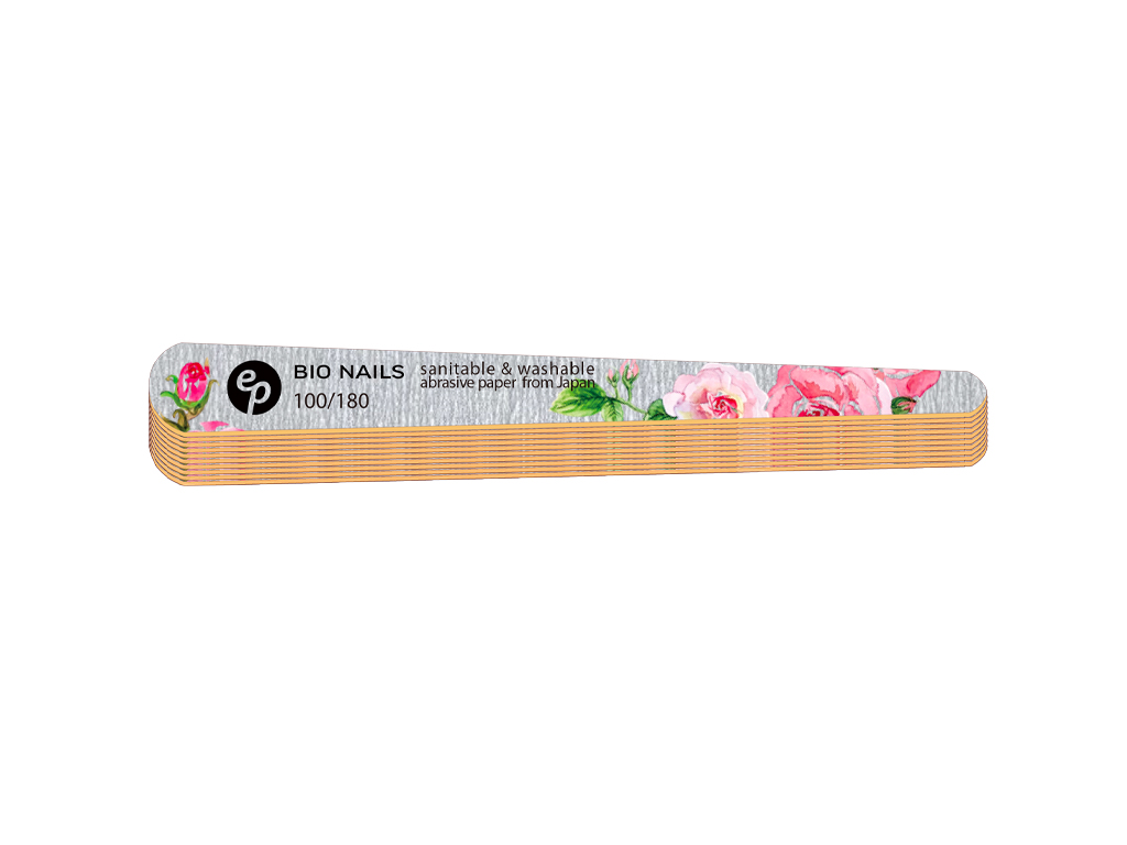 E-shop BIO NAILS Pilník profi 100/180 zebra zúžený rose Kusy: 10ks