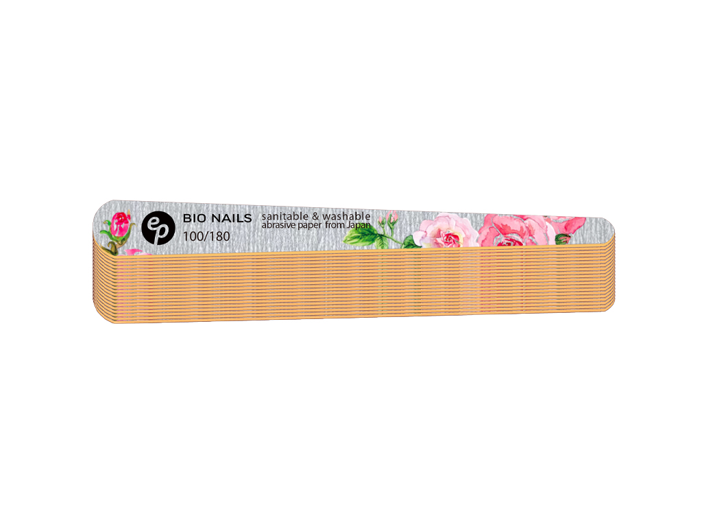 E-shop BIO NAILS Pilník profi 100/180 zebra zúžený rose Kusy: 20ks