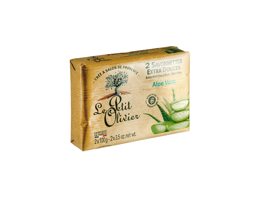 E-shop Le Petit Olivier mydlo 2 x 100 g aloe vera