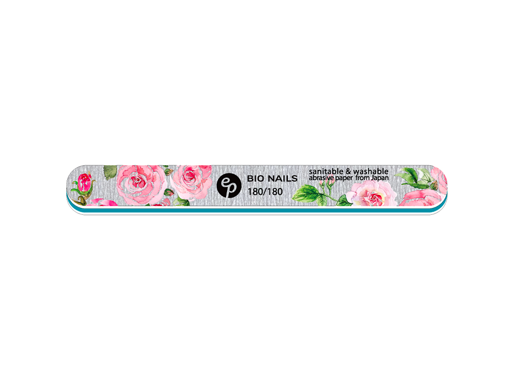 E-shop BIO NAILS Pilník profi 180/180 zebra rovný rose Kusy: 1ks