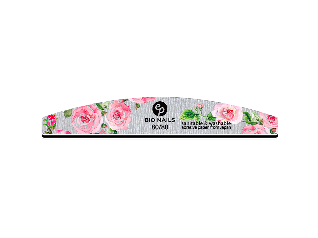 E-shop BIO NAILS Pilník profi 80/80 zebra polmesiac rose Kusy: 1ks