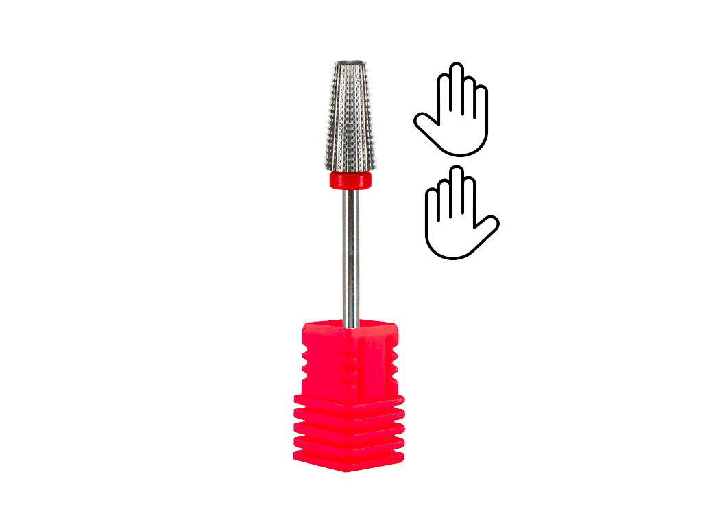 E-shop BIO NAILS Fréza BIO-nails volfrámová 5v1 červená profesionálna